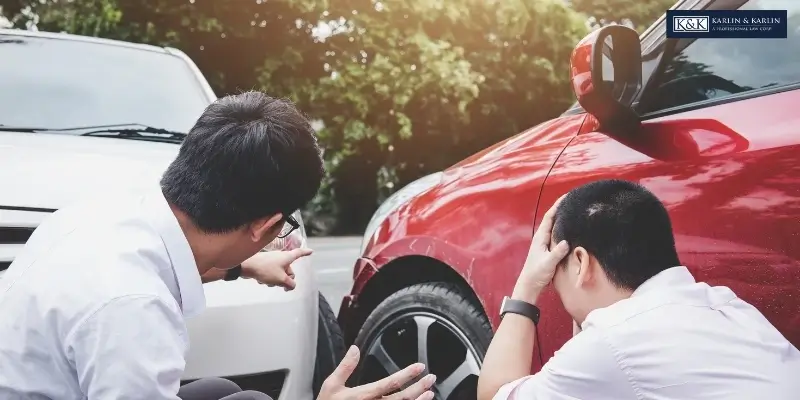 minor car accident in california